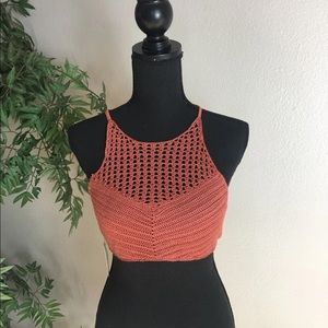 New So Large Knitted Bikini Top
